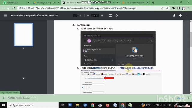 Panduan Instalasi Safe Exam Browser UP Try Out PPG Daljam 2023 смотреть онлайн
