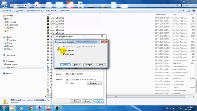 EFS Encrypt decrypt and backup EFS certificate смотреть онлайн