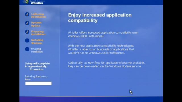 Windows Whistler Beta 2 (Windows XP build 2428) Install & Boot смотреть онлайн