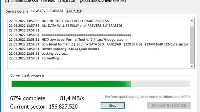 addlink SSD 120Gb Hard Disk Low Level Format смотреть онлайн