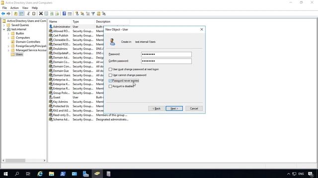Windows Server 2019 How to create an Active Directory User смотреть онлайн