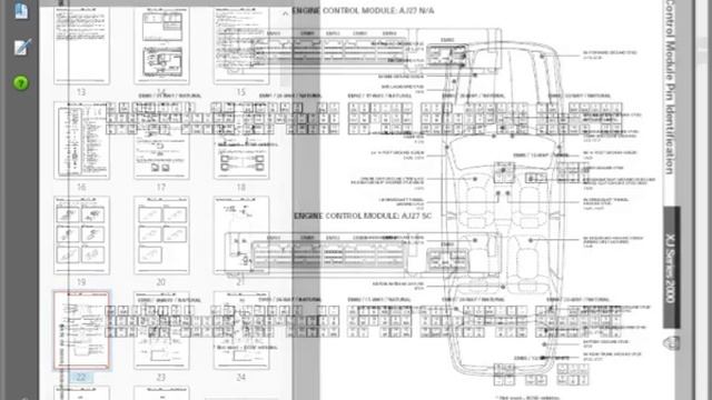 Jaguar XJ Series Sedan 2000 - Electrical Guide - Wiring Diagrams смотреть онлайн