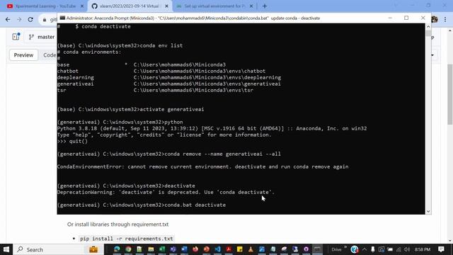How to create Virtual Environment in Anaconda/Miniconda Python on Windows смотреть онлайн