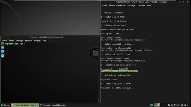 How to install Ubuntu/Infinality fonts in Manjaro Linux смотреть онлайн