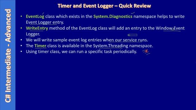 Windows Service | Part 3 - Timer & EventLogger | C# Advanced #264 смотреть онлайн