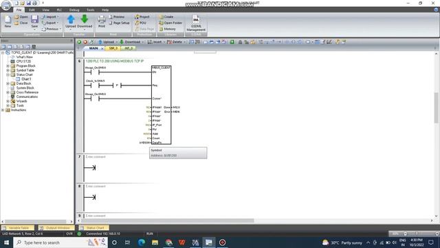 MODBUS TCPIP COMMUNICATION PROTOCOL FOR S7 1200 AND S7 200 SMART смотреть онлайн