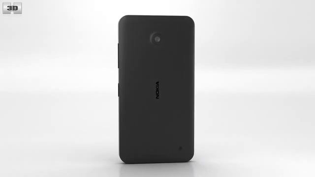 Nokia Lumia 630 Black 3D model by 3DModels.org смотреть онлайн