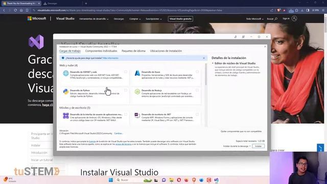 Como instalar y descargar Microsoft Visual Studio смотреть онлайн