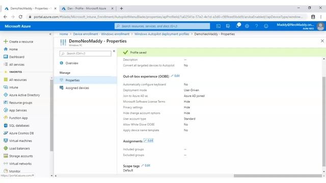 Microsoft Intune Windows Autopilot User Driven Installation DEMO - MS Intune Training Series No#116 смотреть онлайн