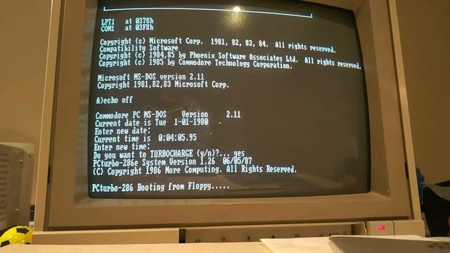 Installing and testing the PCturbo 286e on a Commodore PC 10-II смотреть онлайн