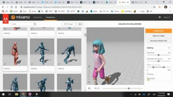 Unity n Mixamo multiple animations Unity setup