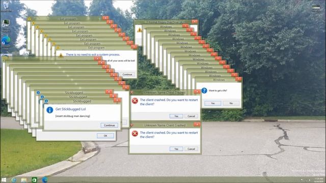 Windows 8 Crazy Error but made in PowerPoint смотреть онлайн