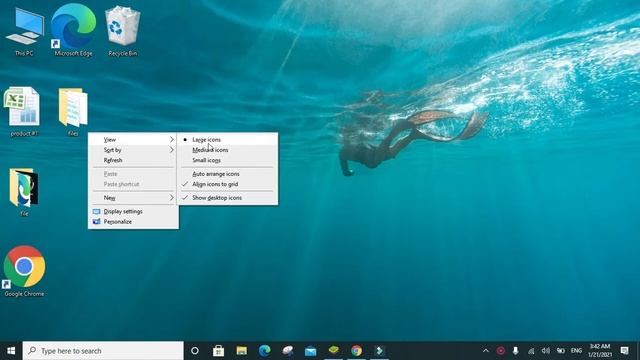 How to change icon size on windows 10, 8, 7 on PC, Laptop Desktop смотреть онлайн