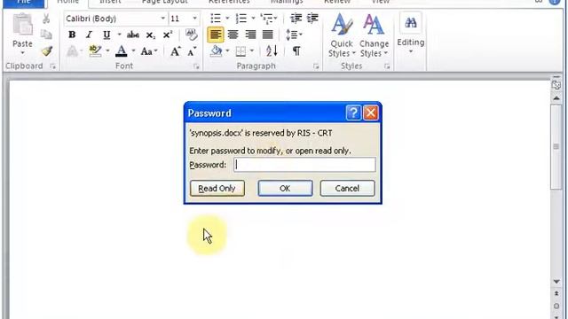 How to secure or protect document in MS-WORD смотреть онлайн