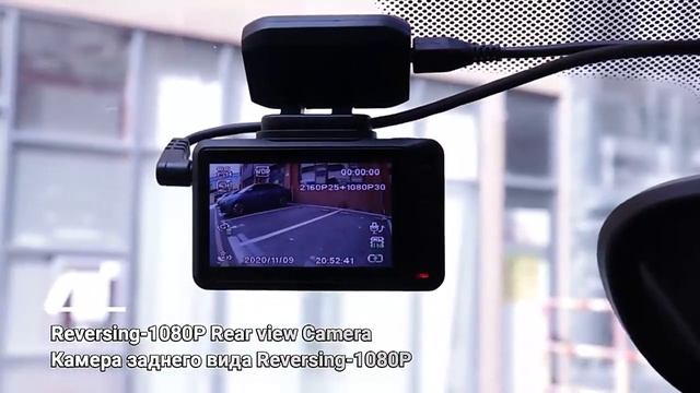 4k Car Dvr Dash Cam Wifi Gps Track 3840 2160p 30fps Ultra Hd Super Night Vision Auto Camera Video R смотреть онлайн