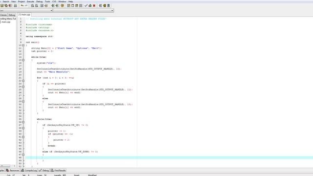 How to make a scrolling menu in c++ смотреть онлайн