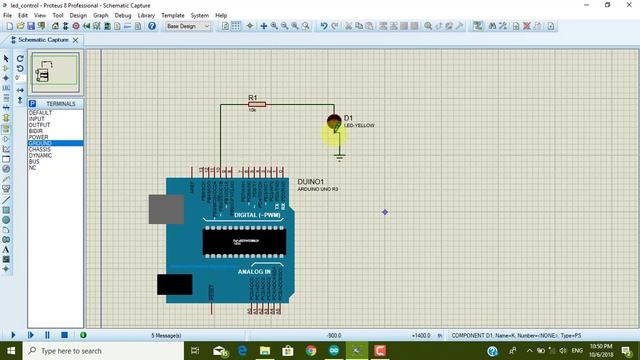 How to Blink an LED using Arduino in Proteus 8.11 смотреть онлайн