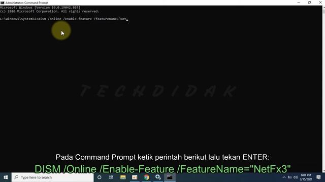 Install NET Framework 3.5 di Windows 10 Melalui Command Prompt смотреть онлайн