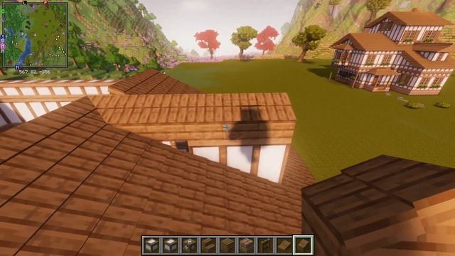 Minecraft Building a Cozy Timber Framed House Relaxing Video смотреть онлайн