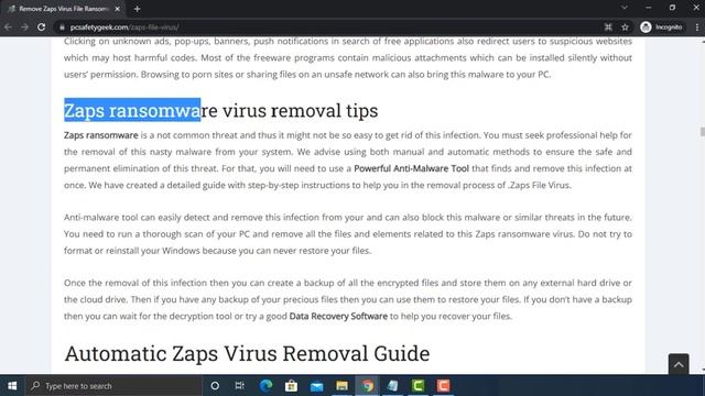 Zaps File Virus Ransomware [.Zaps] Removal and Decrypt .Zaps Files | Zaps Virus File Recovery смотреть онлайн