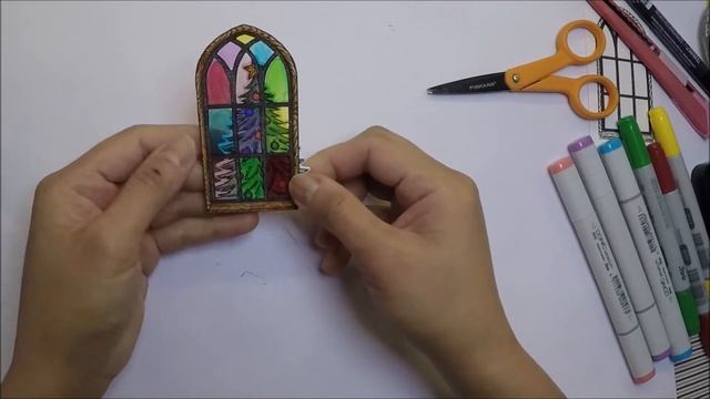 Christmas Card Series 2020 #1 | Stained Glass Window How To смотреть онлайн