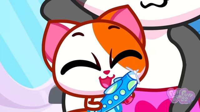 ✈️ Airplane Safety Rules Song for Kids 😻 Nursery Rhymes 😻 смотреть онлайн