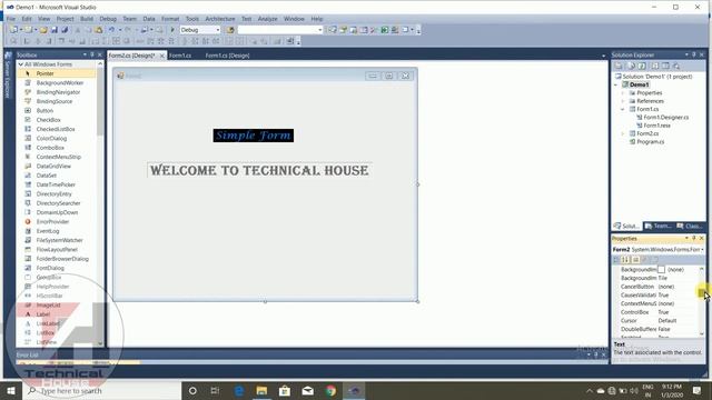 How to Link Two Form in C# Programming | C# Programming | GUI Programming смотреть онлайн