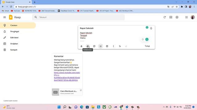 Cara Membuat Catatan dengan Google Keep - Tutorial Google Drive #16 смотреть онлайн