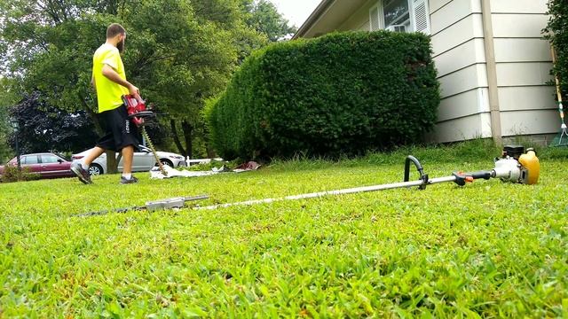 Hedge trimming and landscape cleanup смотреть онлайн