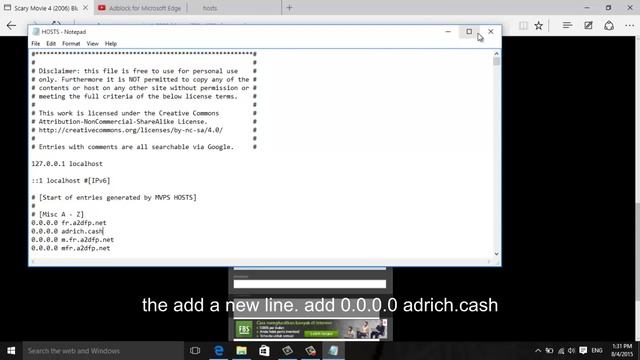 Adblock for Microsoft Edge using very easy way part 2 (add more blocked ads) смотреть онлайн