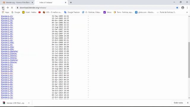 BAIXANDO VERSÕES ANTIGAS OU PREVISTAS DO BLENDER 3D смотреть онлайн