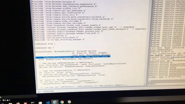Electron BrowserWindow API debug example смотреть онлайн