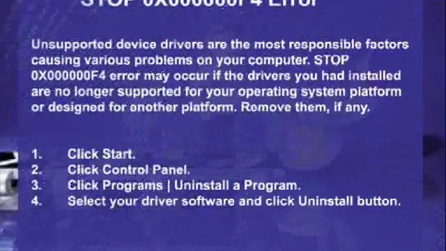 STOP 0X000000F4 Error смотреть онлайн
