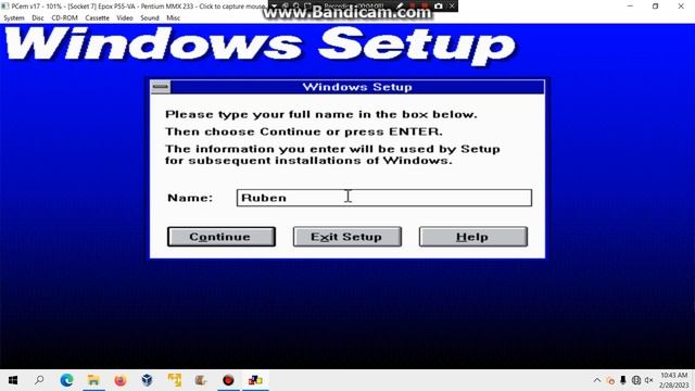 Installing Windows 3.1 in PCem/86box смотреть онлайн