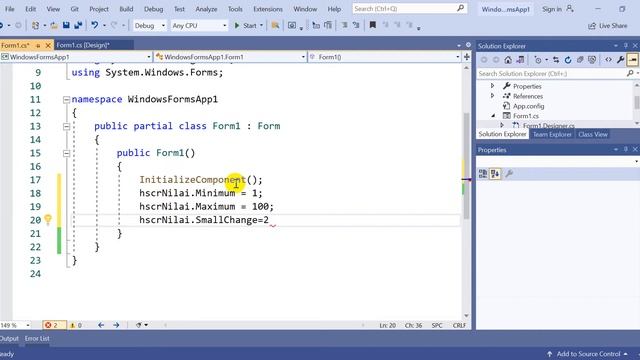 S04.h - HScrollBar dan VScrollBar (Visual C#) смотреть онлайн
