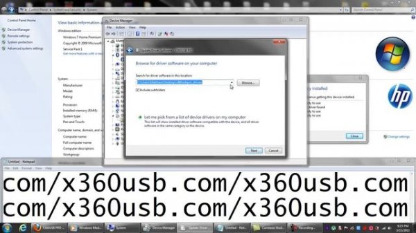 X360USB Pro Driver Install Guide