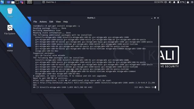 How to install mingw-w64 and mingw32 on Kali Linux смотреть онлайн