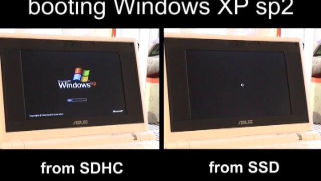 Asus eeePC windows XP boot-comparison смотреть онлайн