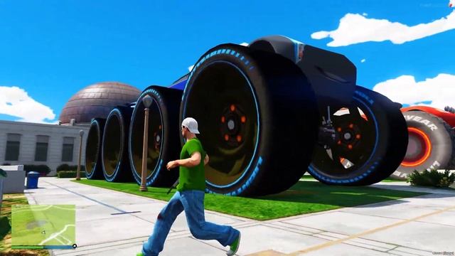 КАТАЕМСЯ НА ГИГАНТСКОМ ВОСЬМИКОЛЁСНОМ ДЖЕКСОНЕ ШТОРМЕ В ГОРОДЕ ГТА 5 МОДЫ РАЙЛЮХА смотреть онлайн