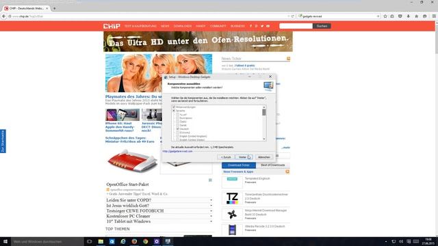 Minianwendungen / Gadgets unter Windows 10 / 8 installieren смотреть онлайн