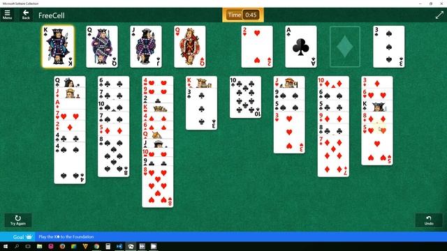 FreeCell - Medium II - level 6 - Star Club - Microsoft Solitaire Collection смотреть онлайн