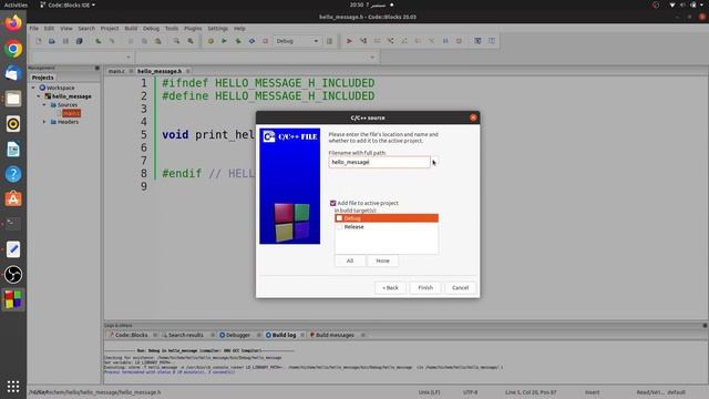 codeblocks c project with multiple files смотреть онлайн