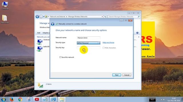 How to Create AD-HOC Network on Windows 7 смотреть онлайн