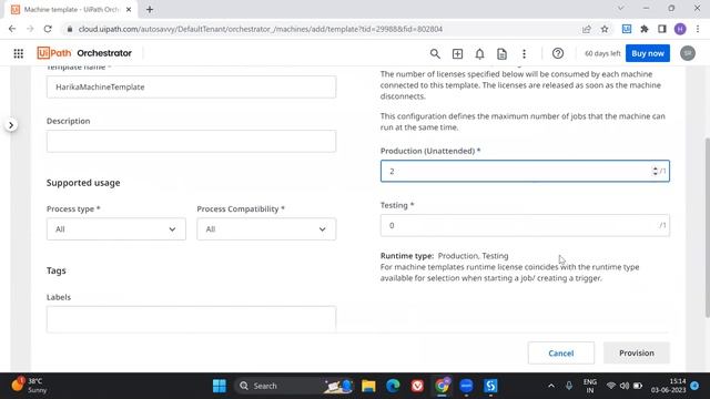 How to Provision run times in UiPath Latest Orchestrator - How to create Machine & allocate license смотреть онлайн