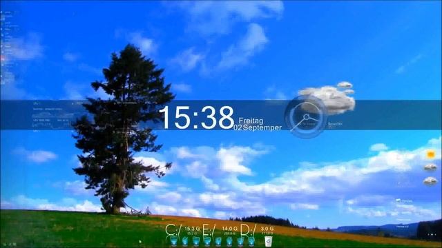 Customize windows 7 desktop [ Rainmeter ] смотреть онлайн
