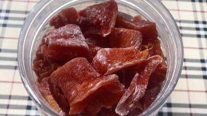 Цукаты из тыквы с клубничным ароматом.