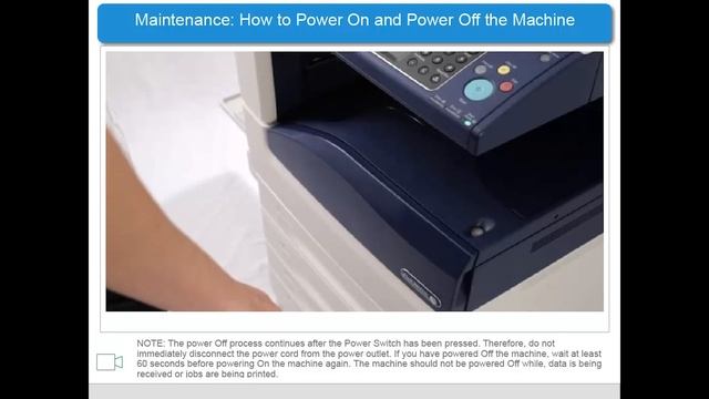 How to power on and power off the machine смотреть онлайн