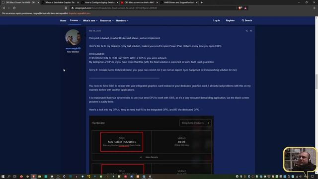 OBS black screen - occhio al risparmio energetico (AMD Radeon) смотреть онлайн