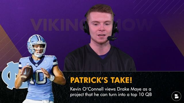 Vikings Drafting Drake Maye HEATING UP: Patriots GM Loves JJ McCarthy, Trade Up For Maye? смотреть онлайн