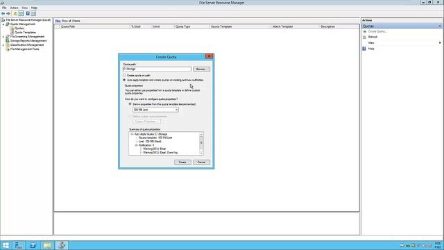 Windows Server 2012 R2 - Configurando pasta base de usuário com quota смотреть онлайн